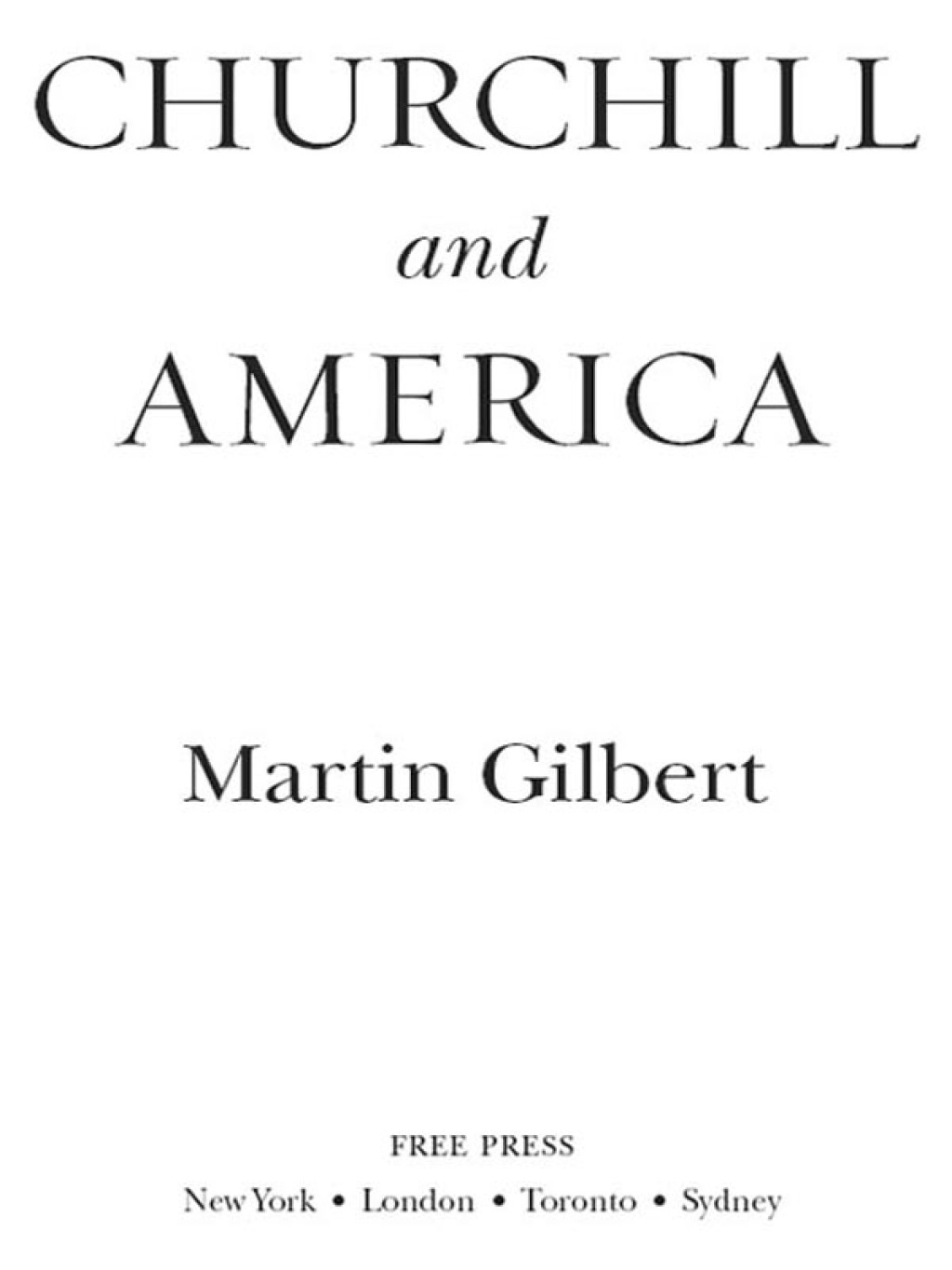 Churchill and America