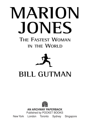 Cover image: Marion Jones 9780743418768