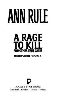 Cover image: A Rage To Kill And Other True Cases: 9780671025342