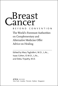 Cover image: Breast Cancer: Beyond Convention 9780743410120