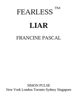 Cover image: Liar 9780743408646.0