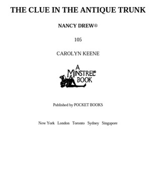 Cover image: The Clue in the Antique Trunk 9780743423458, 9780671730512