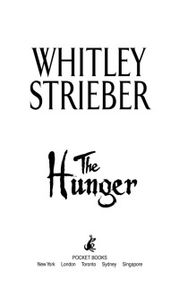 Cover image: The Hunger 9781416583745