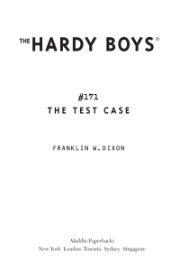 Cover image: The Test Case 9780743437387