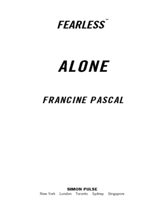 Cover image: Alone 9780743444002