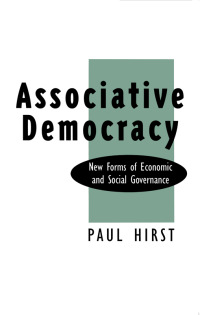 صورة الغلاف: Associative Democracy 1st edition 9780745609522