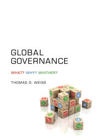 Cover image: Global Governance 1st edition 9780745660455