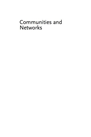 Cover image: Communities and Networks: Using Social Network Analysis to Rethink Urban and Community Studies 1st edition 9780745654201