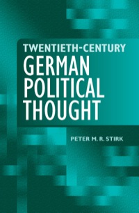 Titelbild: Twentieth-Century German Political Thought 9780748622917