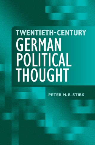 Imagen de portada: Twentieth-Century German Political Thought 9780748622917