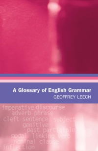 Imagen de portada: A Glossary of English Grammar 9780748617296