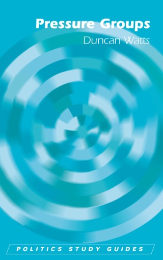 Imagen de portada: Pressure Groups 9780748624393