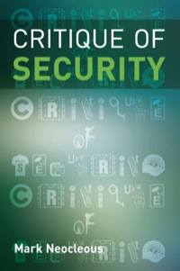 Imagen de portada: Critique of Security 9780748633296