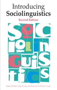 Cover image: Introducing Sociolinguistics 9780748638444