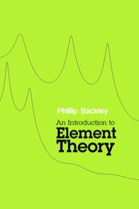Cover image: An Introduction to Element Theory 9780748637430
