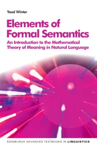 Cover image: Elements of Formal Semantics 1st edition 9780748640447