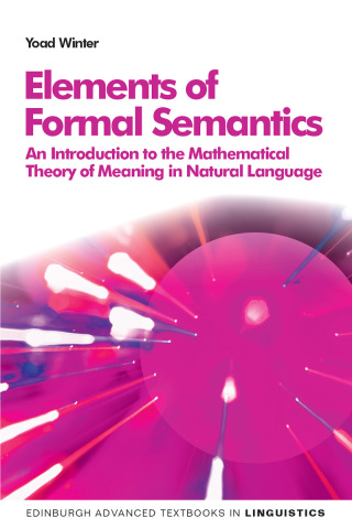 Cover image: Elements of Formal Semantics 1st edition 9780748640447