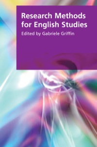 Cover image: Research Methods for English Studies 9780748621552
