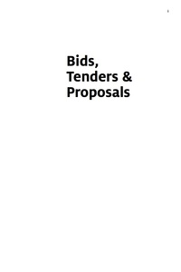Cover image: Bids, Tenders and Proposals 5th edition 9780749474843