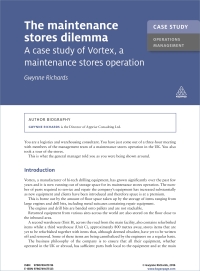Cover image: Case Study: The Maintenance Stores Dilemma 1st edition 9780749475116