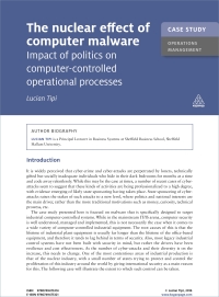 Cover image: Case Study: The Nuclear Effect of Computer Malware 1st edition 9780749475314