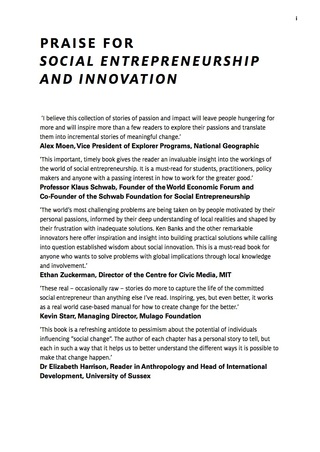 Cover image: Social Entrepreneurship and Innovation 1st edition 9780749475918