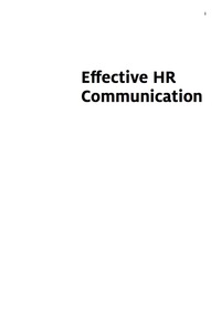 Cover image: Effective HR Communication 1st edition 9780749476168