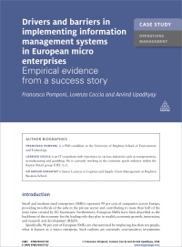Imagen de portada: Case Study: Drivers and Barriers in Implementing Information Management Systems in European Micro Enterprises 1st edition 9780749477110