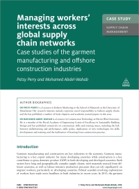 Imagen de portada: Case Study: Managing Workers' Interests Across Global Supply Chains Networks 1st edition 9780749477226