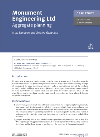 Imagen de portada: Case Study: Monument Engineering Ltd 1st edition 9780749477738