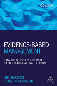 Cover image: Evidence-Based Management 1st edition 9780749483746