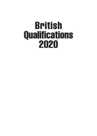 Cover image: British Qualifications 2020 50th edition 9780749497408
