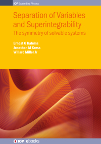 Cover image: Separation of Variables and Superintegrability 9780750317863