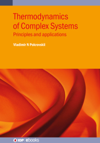 Imagen de portada: Thermodynamics of Complex Systems 9780750334495
