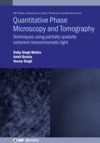 Imagen de portada: Quantitative Phase Microscopy and Tomography 9780750339889
