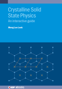 Cover image: Crystalline Solid State Physics 9780750352185