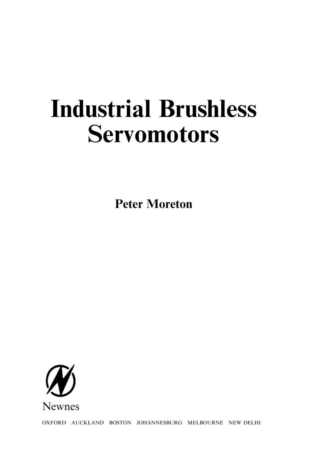 Industrial Brushless Servomotors (eBook)