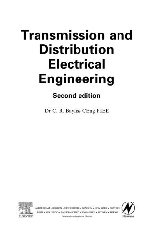 Imagen de portada: Transmission and Distribution Electrical Engineering 2nd edition 9780750640596