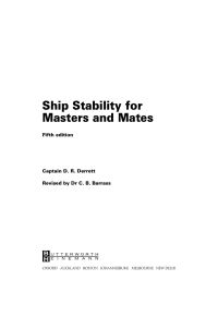 صورة الغلاف: Ship Stability for Masters and Mates 5th edition 9780750641012