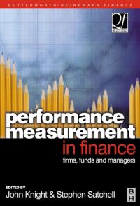 Cover image: Performance Measurement in Finance 9780750650267