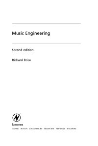 Cover image: Music Engineering 2nd edition 9780750650403