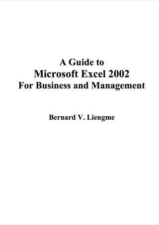 Cover image: Guide to Microsoft Excel 2002 for Business and Management 2nd edition 9780750656146