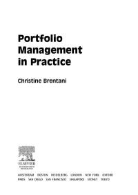 Cover image: Portfolio Management in Practice 9780750659062