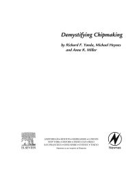 Cover image: Demystifying Chipmaking 9780750677608