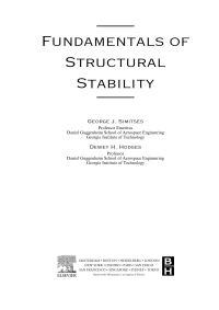 Omslagafbeelding: Fundamentals of Structural Stability 9780750678759