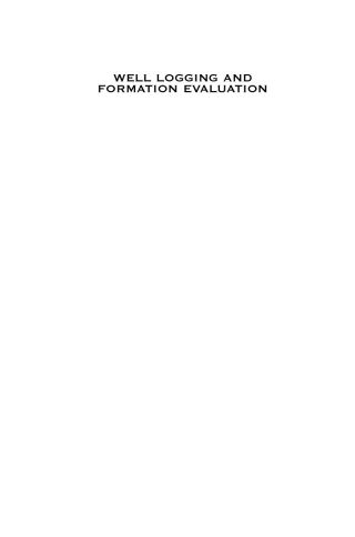 Cover image: Well Logging and Formation Evaluation 9780750678834