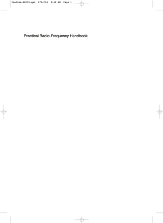 Cover image: Practical RF Handbook 4th edition 9780750680394