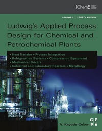 Imagen de portada: Ludwig's Applied Process Design for Chemical and Petrochemical Plants: Contains process design and equipment details for heat transfer, process integration, refrigeration systems, compression equipment, mechanical drivers and industrial reactors. 4th edition 9780750685245