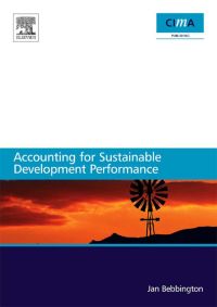 صورة الغلاف: Accounting for sustainable development performance 9780750685597
