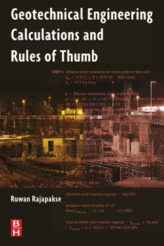صورة الغلاف: Geotechnical Engineering Calculations and Rules of Thumb 9780750687645
